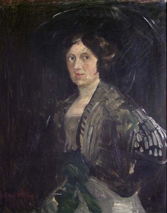 Portrait of Karen Hannover by Halfdan Strøm