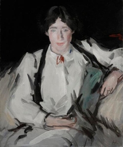 Portrait of Mrs Peploe by Samuel John Peploe - Samuel John Peploe - ABDAG010710 by Samuel Peploe