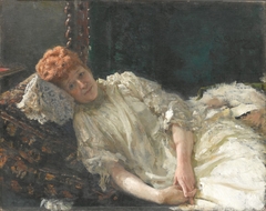 Portrait of pianist and comtesse Louise de Mercy-Argenteau by Ilya Repin