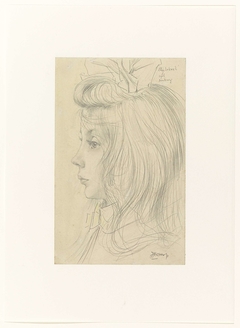 Portret van Elsje Lukwel by Jan Toorop