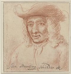 Portret van Jan Mensing by Johannes Cornelis Mertens