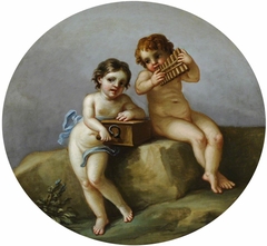 Putti making Music by Antonio Zucchi