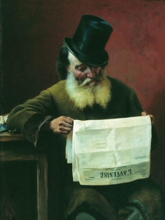 Reading the Newspaper by Fyodor Bronnikov