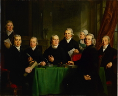 Regents of the Nieuwezijds Almshouse, 1799 by Adriaan de Lelie