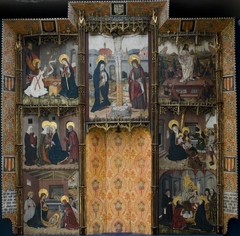 Retablo with Seven Scenes from the Life of the Virgin by Pere Espallargues