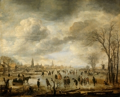 River View in Winter by Aert van der Neer