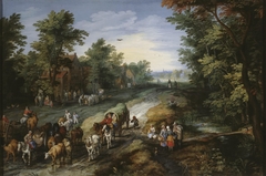 Road in the Environs of a City by Jan Brueghel the Elder