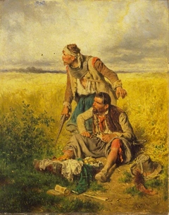 Robbers in a Cornfield by August von Pettenkofen