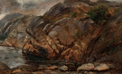 Rocky Coast near Bergen by Johan Christian Dahl