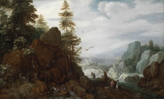 Rocky Landscape by Gillis d'Hondecoeter