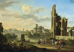 Rome: A View of the Forum Romanum by Jacob de Heusch