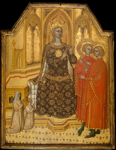 Saint Catherine Disputing and Two Donors by Cenni di Francesco