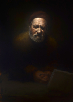 Saint Paul (after Rembrandt) by Justin Bradshaw