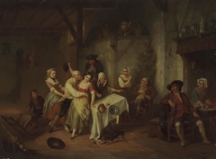 Scene in a Tavern by Hendrick Joseph Dillens