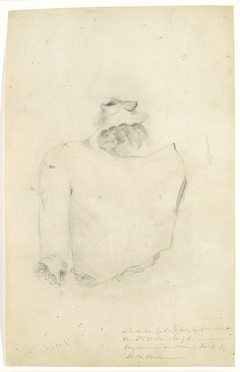 Schets van het stoffelijk overschot van J.C.J. van Speyk by Unknown Artist