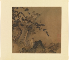 Scholar viewing a waterfall by Ma Yuan