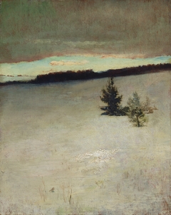 Snow Field, Morning, Roxbury by John La Farge