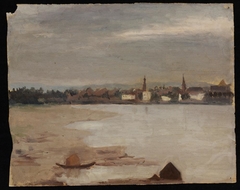 Stad aan de rivier by Rosa Louise Henriette Asser