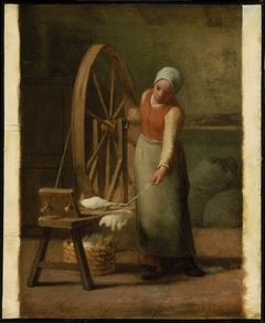 Standing Spinner by Jean-François Millet