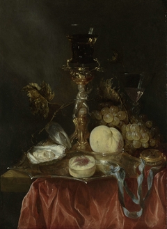 Still Life with Silver-gilt Bekerschroef with Roemer by Abraham Hendricksz. van Beyeren