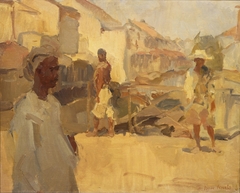 Straatje te Batavia by Isaac Israels