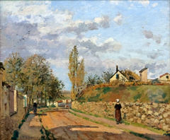 Street in Pontoise by Camille Pissarro