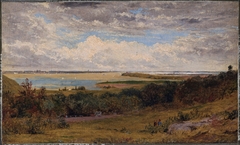 Study for "View of New York City from New Jersey" by John Henry Hill