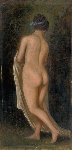 Study of a Standing Female Nude by Eduard Majsch