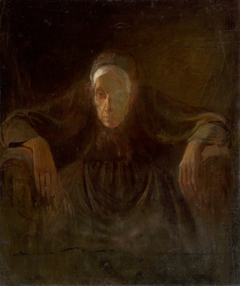 Study of an Old Woman by László Mednyánszky