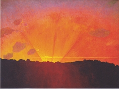 Sunset, Orange Sky by Félix Vallotton