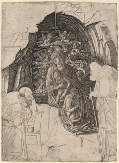 The Adoration of the Magi (Virgin in the Grotto) by Andrea Mantegna