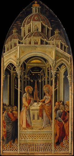 The Annunciation to Zacharias; (verso) The Angel of the Annunciation by Giovanni di Paolo