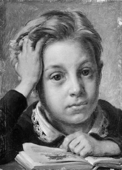 The Artist's Son Holger at the Age of Ten by Jørgen Roed