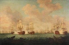 The Battle of the Saints, 12 April 1782 by Richard Paton