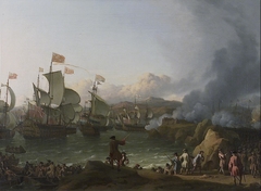 The Battle of Vigo Bay by Ludolf Bakhuizen