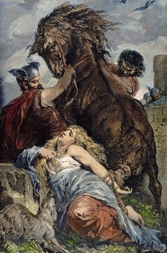 The Death of Brunhilde, (Brunehaut) by Unknown Artist