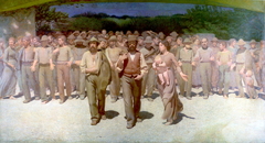 The Fourth Estate by Giuseppe Pellizza da Volpedo