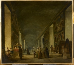 The Grande Galerie of the Louvre, between 1794 and 1796 by Hubert Robert