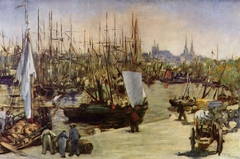 The harbour at Bordeaux by Edouard Manet