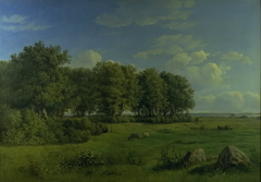 The Island of Brandsø with Wedellsborg Forest, Funen, in the Distance by Dankvart Dreyer