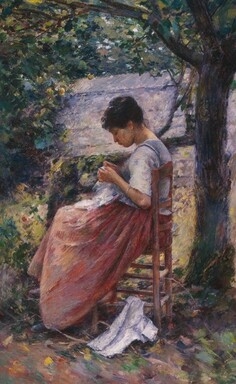 The Layette by Theodore Robinson