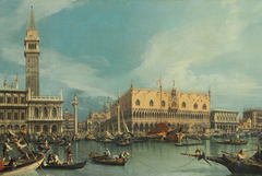 The Molo, Venice, from the Bacino di San Marco by Canaletto