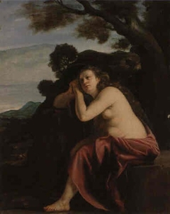 The Penitent Magdalene in a Landscape by Artemisia Gentileschi