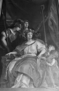 The personification of Amsterdam as a lady by Jacob de Wit