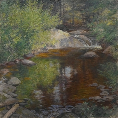 The Pool by Willard Metcalf