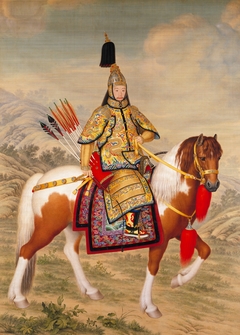 The Qianlong Emperor in Ceremonial Armor on Horseback by Giuseppe Castiglione