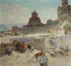 The revolt of peasants from Haghpat in 1903 by Eduard Isabekyan