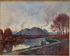 The River Sambre at Charleroi by Maximilien Luce