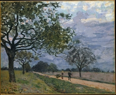 The Road from Versailles to Louveciennes by Alfred Sisley