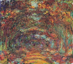 The rose-way in Giverny by Claude Monet